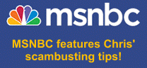 MSNBC features Chris' scambusting tips