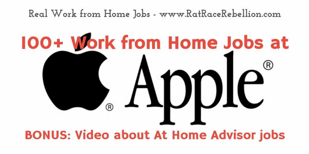 Work from Home Jobs at Apple - with video