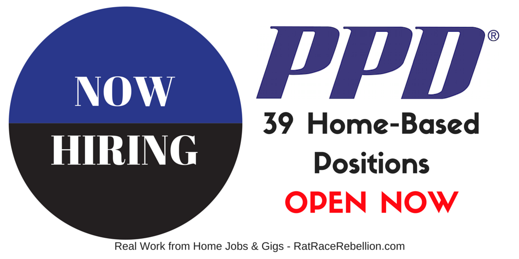 39 Home-Based Positions OPEN NOW with PPD - RatRaceRebellion