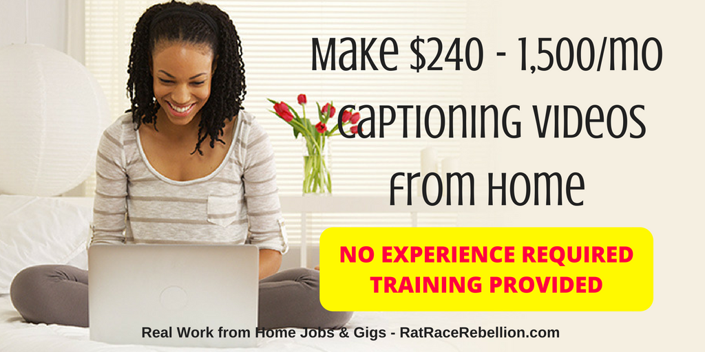 Make $240 - $1,500 a Month Captioning Videos from Home