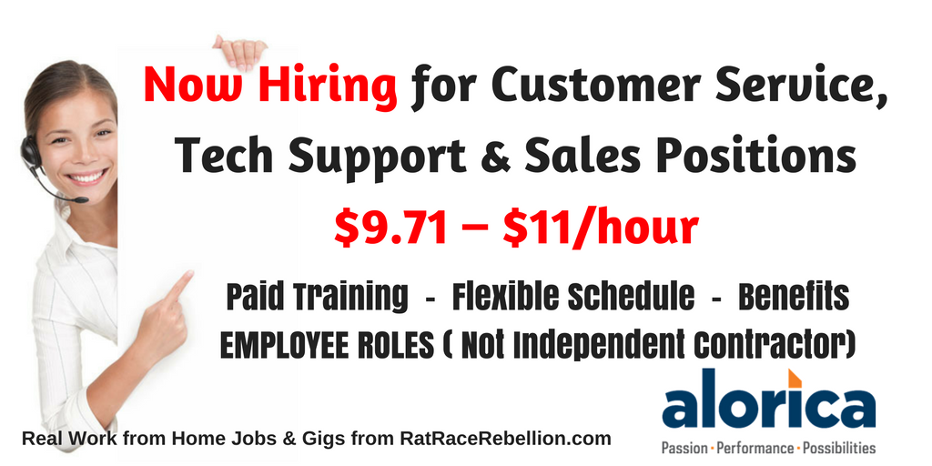 $9.71 – $11/hour Flexible Customer Service Jobs OPEN NOW