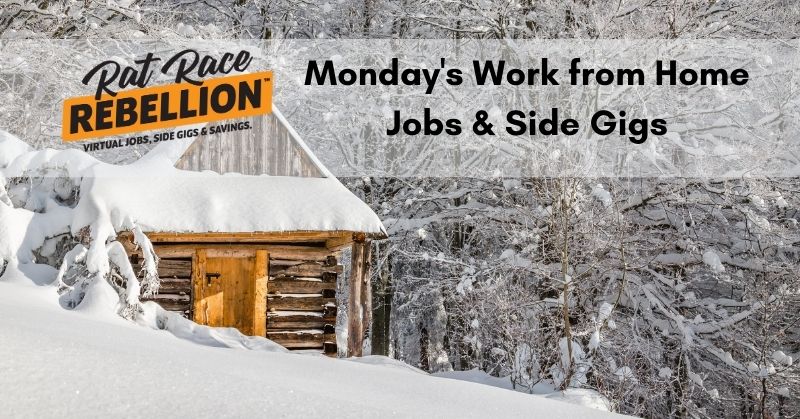 Monday's work from home jobs and side gigs