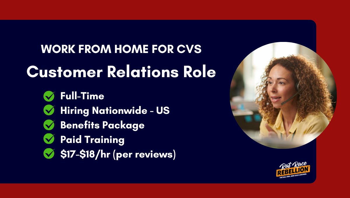 Work from home Customer Relations Role with CVS