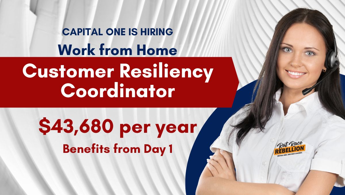 Capital One is hiring. Work from home Work from Home Customer Resiliency Coordinator