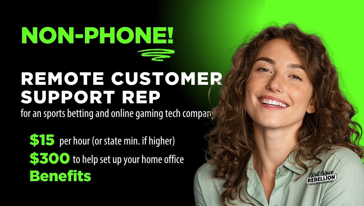 NON PHONE Remote Customer Support Representative