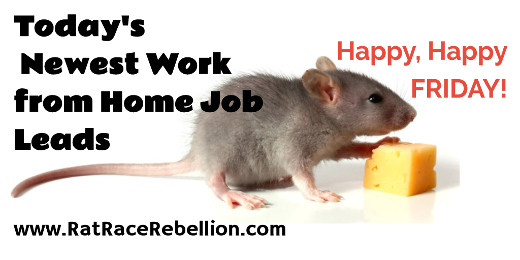 Friday's Work from Home Job Leads
