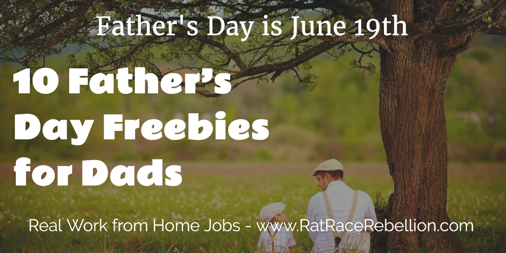 10 Father's Day Freebies for Dads - 2016