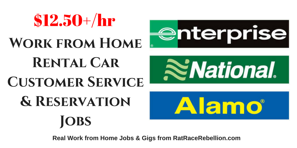 Work from Home Rental Car Customer Service & Reservation Jobs