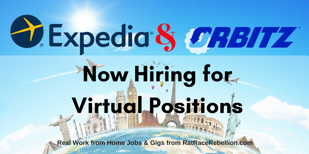 Expedia / Orbitz Now Hiring for Virtual Positions