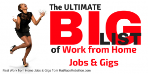Big List of Work from Home Jobs