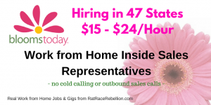 Blooms Today Now Hiring in 47 States - $15 - $24/hour - APPLY TODAY!