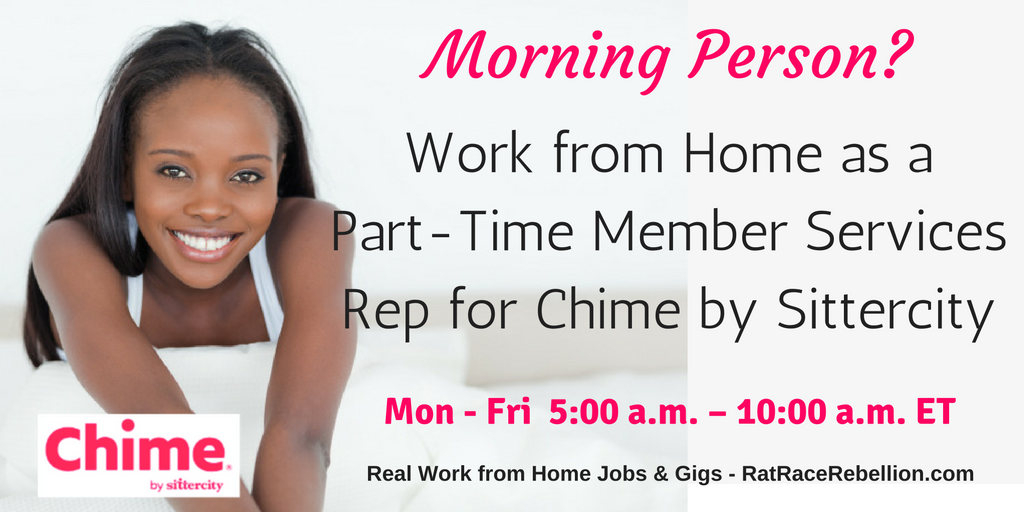 Morning Person? Work from Home as a Part-Time Member Services Rep for Sittercity