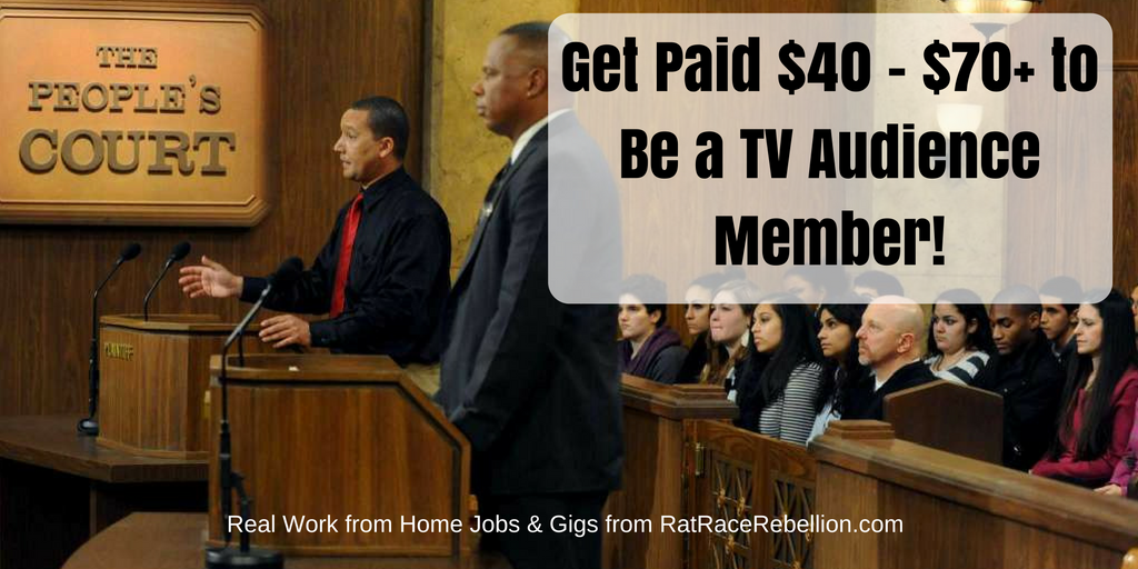 Get Paid $40 - $70+ to Be a TV Audience Member!