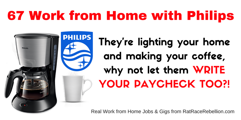 67 Home-Based Jobs Now Available with Philips