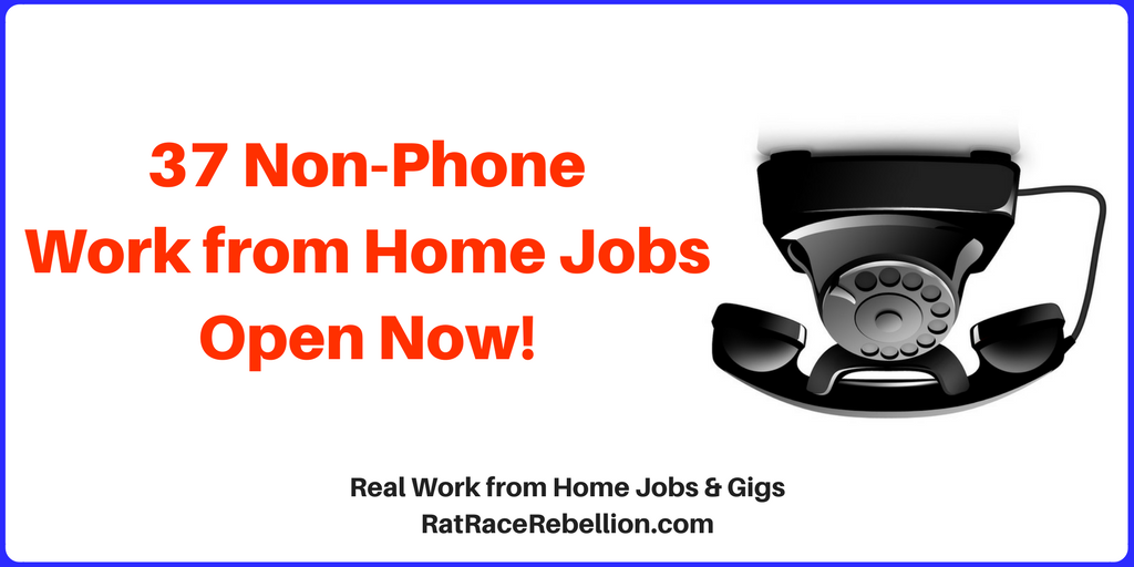 37 Non-Phone Work from Home Jobs Open Now - Real Work From ...