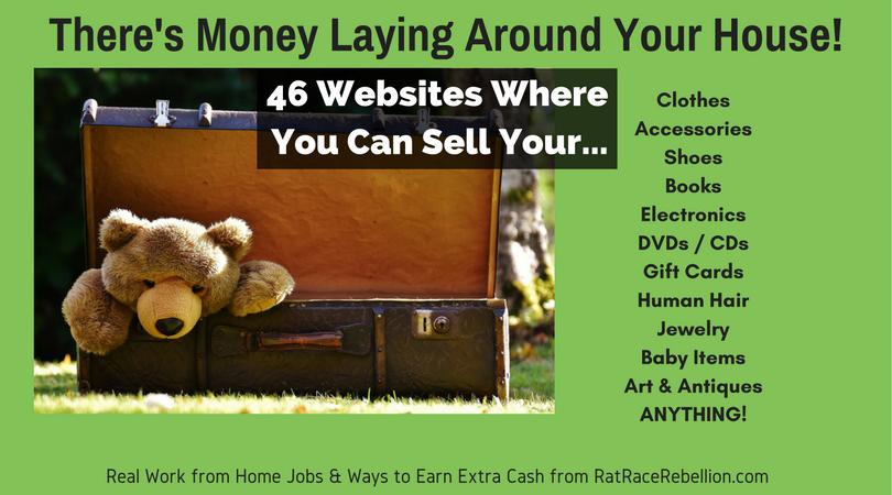 QUICK CASH - 46 Places to Sell Your Stuff (Anything) Online - Work From