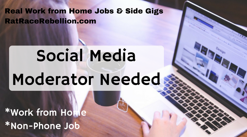 Work from Home Social Media Moderator Needed - Work From ...