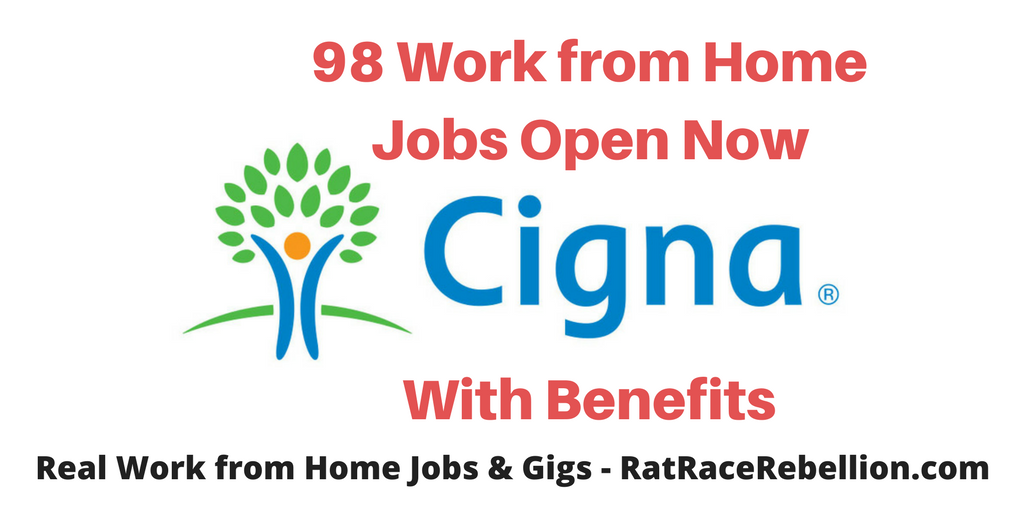 98 Work from Home Jobs at Cigna Open Now With Benefits