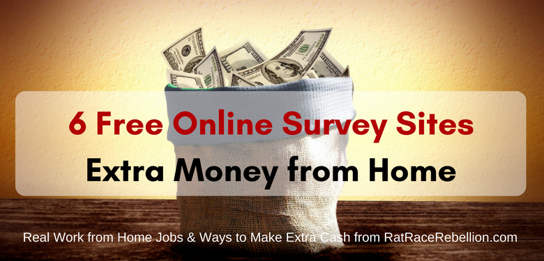 Extra Money from Home - 6 Free Online Survey Sites