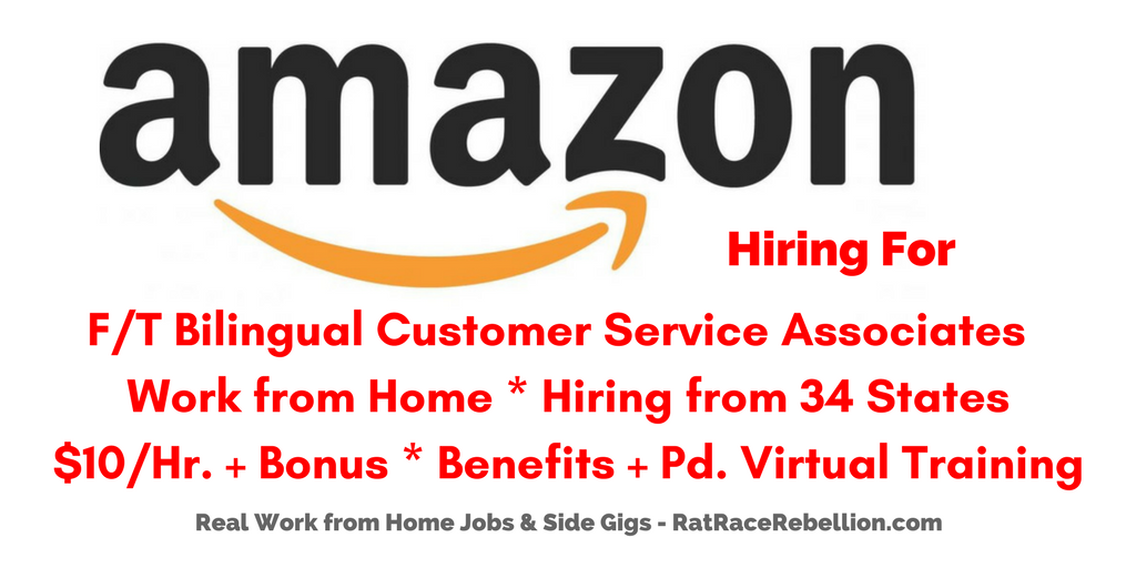 Amazon Work From Home Virtual Customer Service