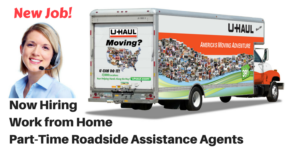 U-Haul Now Hiring Work from Home P/T Roadside Assistance Agents Thru Agero Roadside Assistance Work From Home Reviews