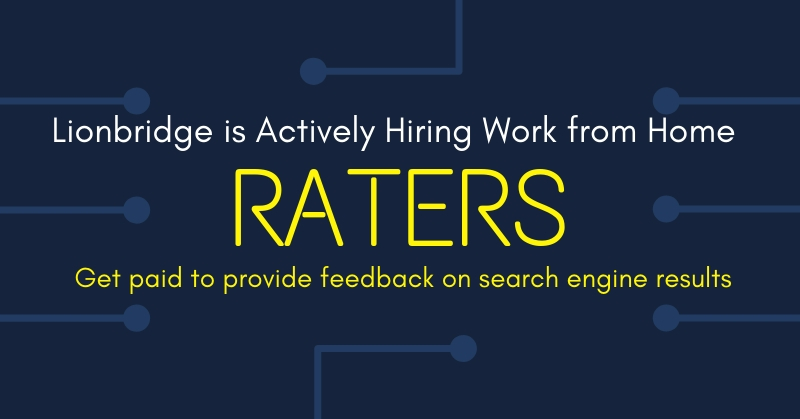 rater work from home