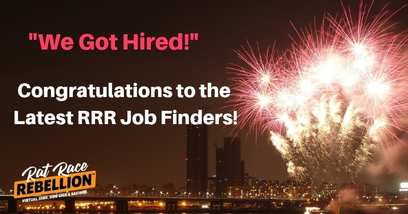 We Got Hired! Congratulations to the latest RRR Job Finders!