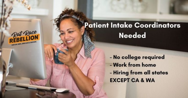 Work from Home Patient Intake Coordinator/Schedulers Needed - Rat Race ...