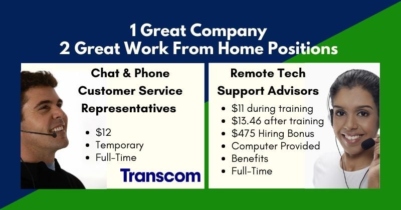 work from home tech support chat jobs