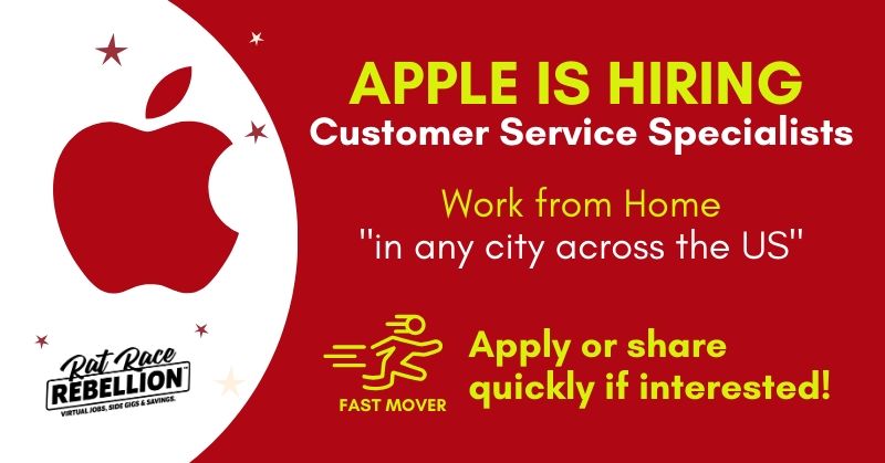 APPLE IS HIRING - Work from Home Customer Service Specialist