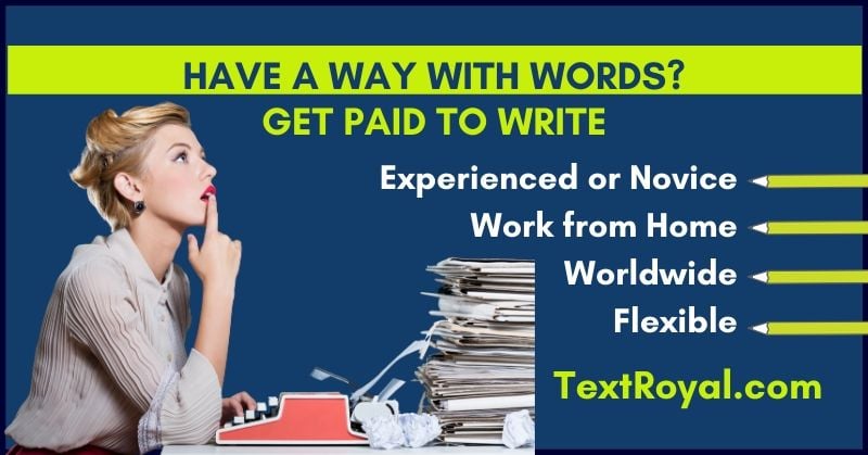 get paid to write at home