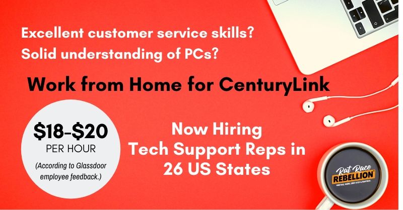 Make $18-$20/Hr Working from Home for CenturyLink - Work ...