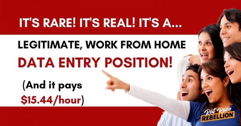 Work From Home Data Entry Position 15 44 Hr Rat Race Rebellion Work From Home Data Entry Position 15 44 Hr Rat Race Rebellion