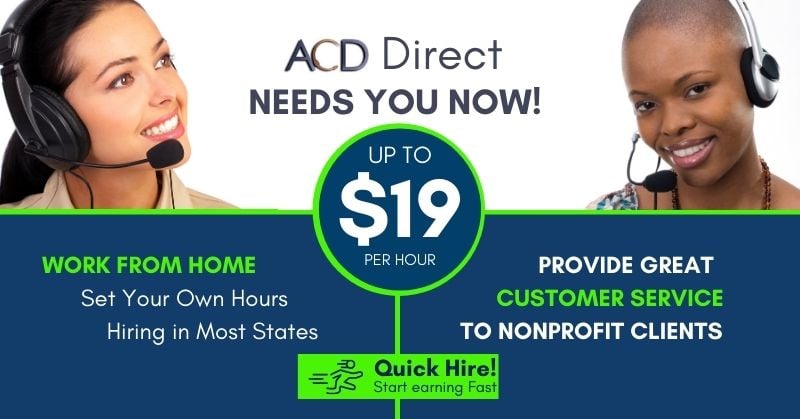 Make Up To 19 Hour Working From Home With ACD Direct Work From Home 