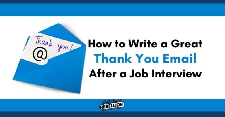 How to Write a Great Thank You Email After a Job Interview - Rat Race ...