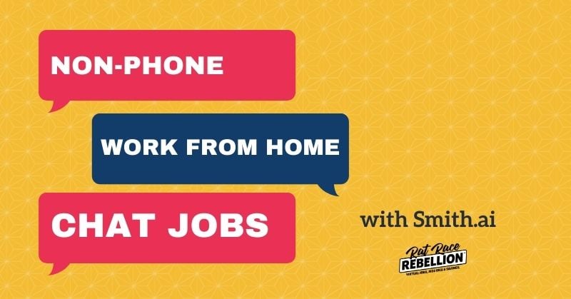 work from home chat jobs