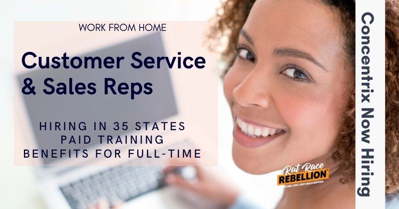 Work From Home Customer Service Sales Reps Concentrix Hiring From 35 States Work From Home 
