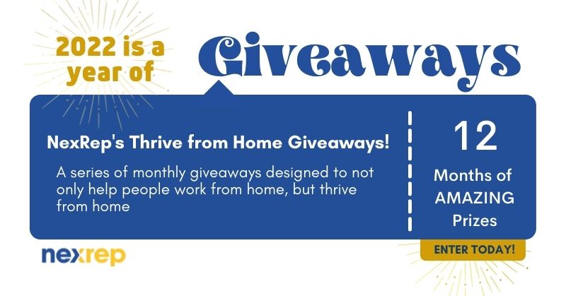NexRep's Thrive from Home Giveaways