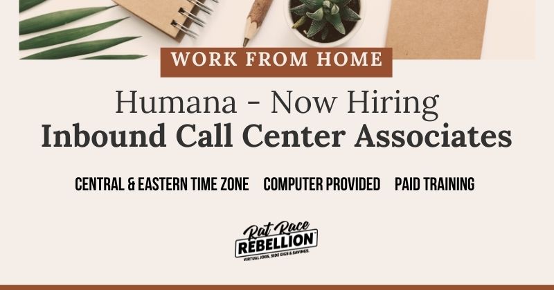 Work from Home Human - Now Hiring Inbound Call Center Associates, Central & Eastern Time Zone, Computer Provided, Paid Training - desktop with plants, pencil, paper
