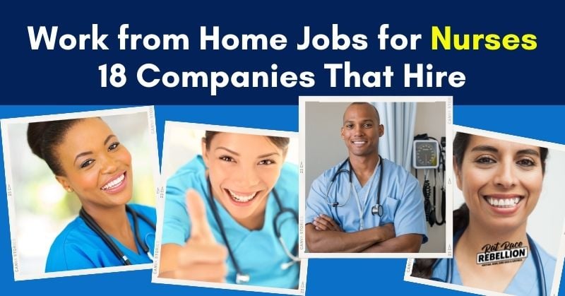 work from home jobs for nurses, 18 Companies That Hire, - four people in nursing uniforms