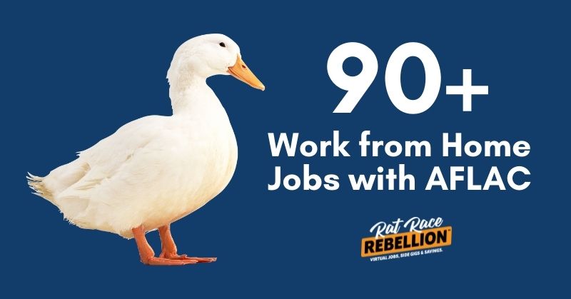 90+ Work from Home Jobs with AFLAC, white duck