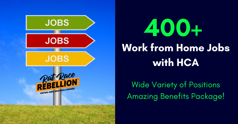 400+ work from homem companies with HCA