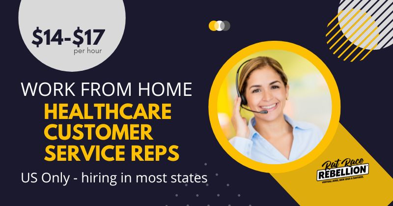 $14-$17/hour, Work from home Healthcare Customer Service Reps. US only - hiring in most states