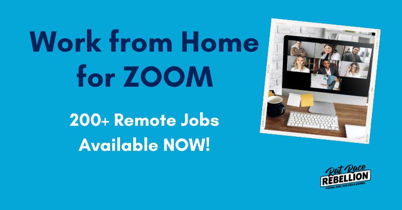 work from home for zoom - 200+ jobs now available