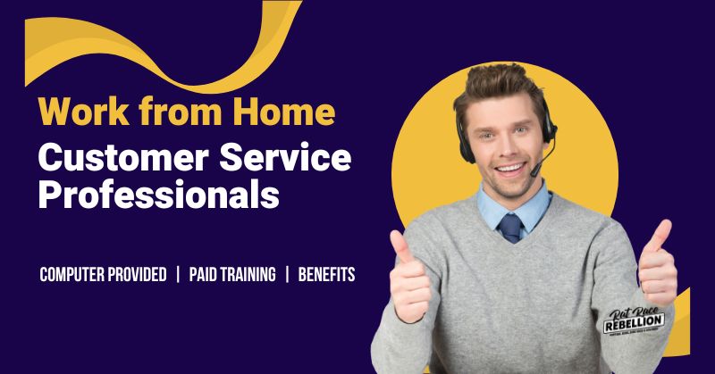 Work from home Customer Service Professionals. Customer service professionals. Computer provided, paid training, benefits