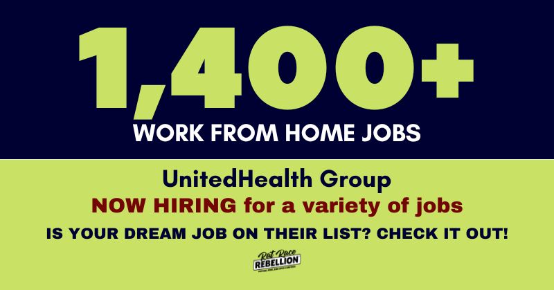 Over 1,000 work at home jobs open at UnitedHealth Group. Is your dream job on their list? Check it out!