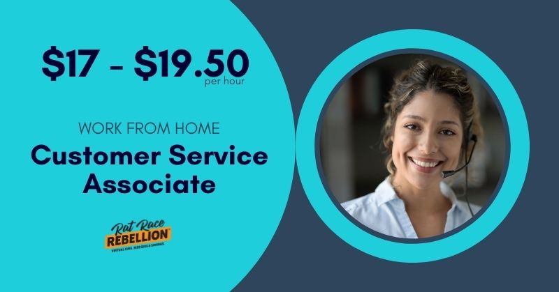 $17-$19.50/hr - Work from Home Customer Service Associate