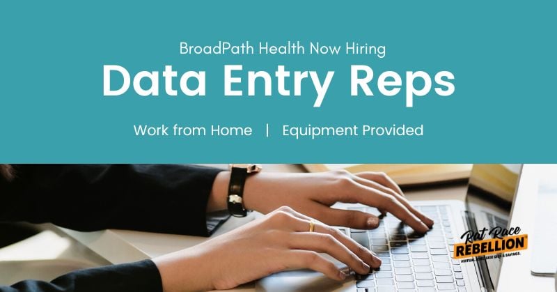 BroadPath Health Now Hiring Data Entry Reps - Work from home, equipment provided