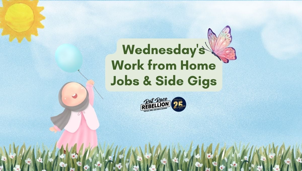 Wednesday's Work from Home Jobs and Side gigs(1)