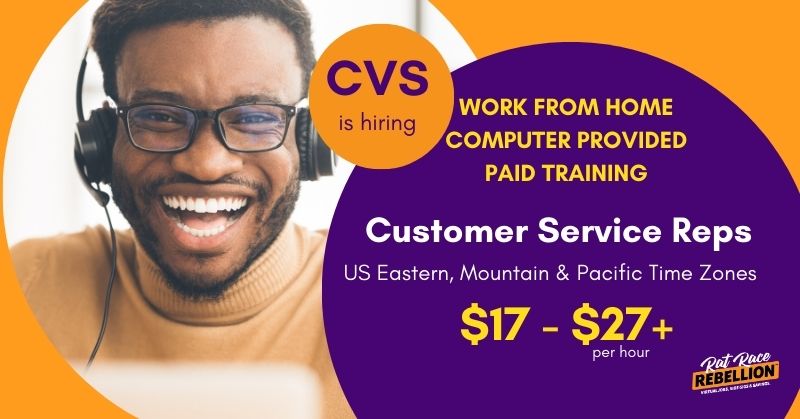CVS is hiring Customer Service Reps - US Eastern, Mountain & Pacific Time Zones; $17 - $27+/hr. - WORK FROM HOME, COMPUTER PROVIDED, PAID TRAINING